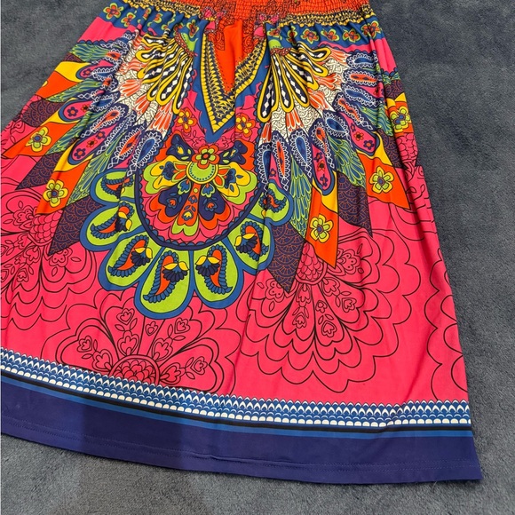 Cristinalove Multicolor Bohemian Smocked Dress - Picture 4 of 10